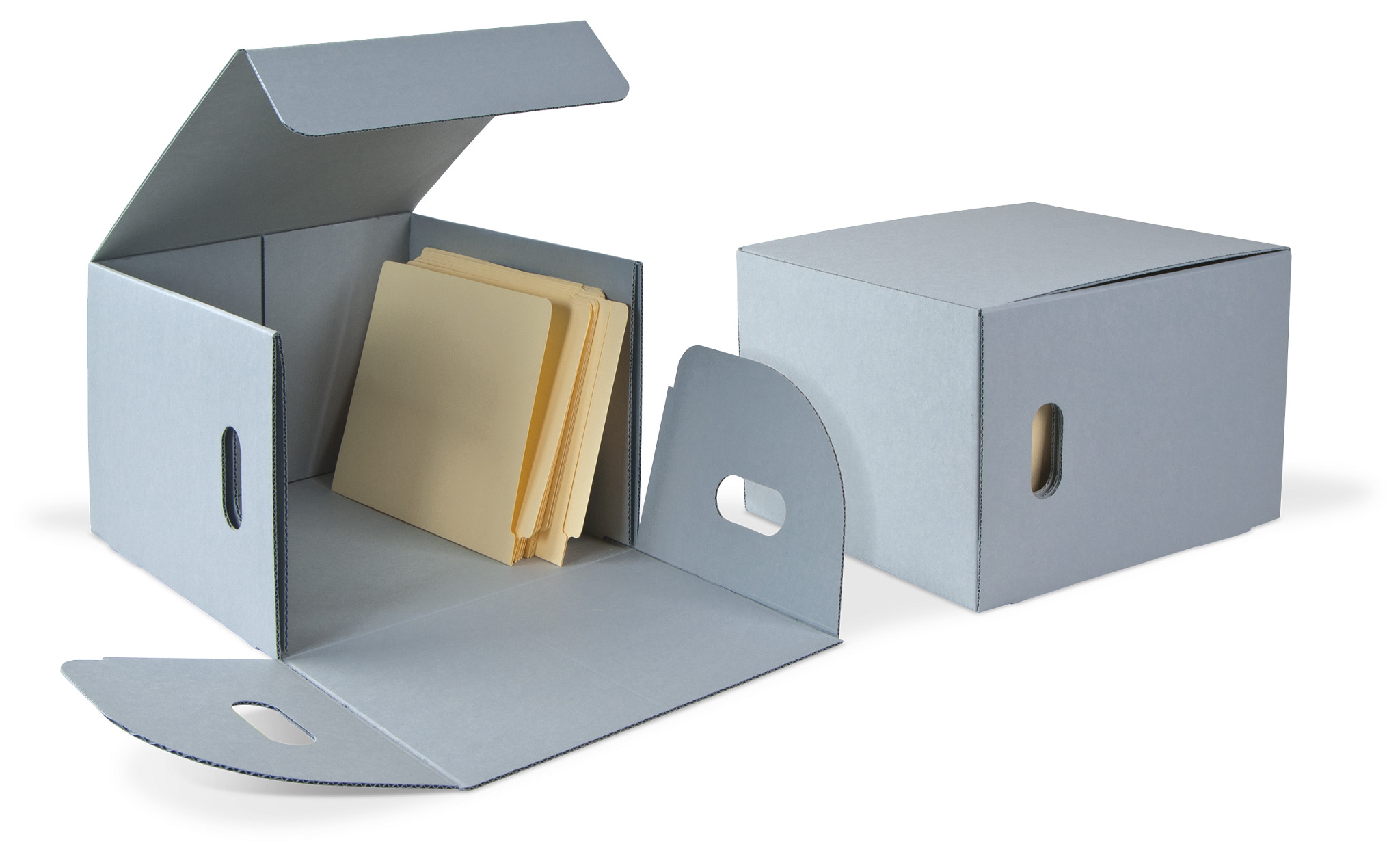 Gaylord Archival® B-flute End Tab File Folder Box