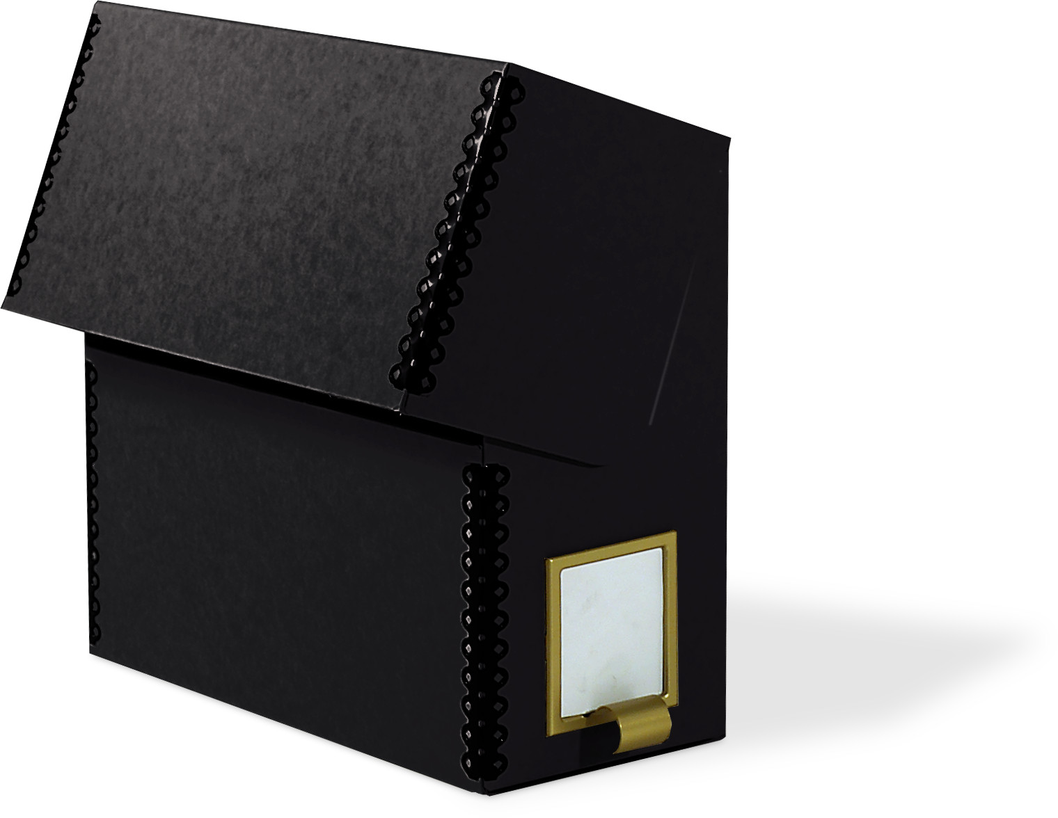 Gaylord Archival® Barrier Board Flip-Top Document Case with Label Holder