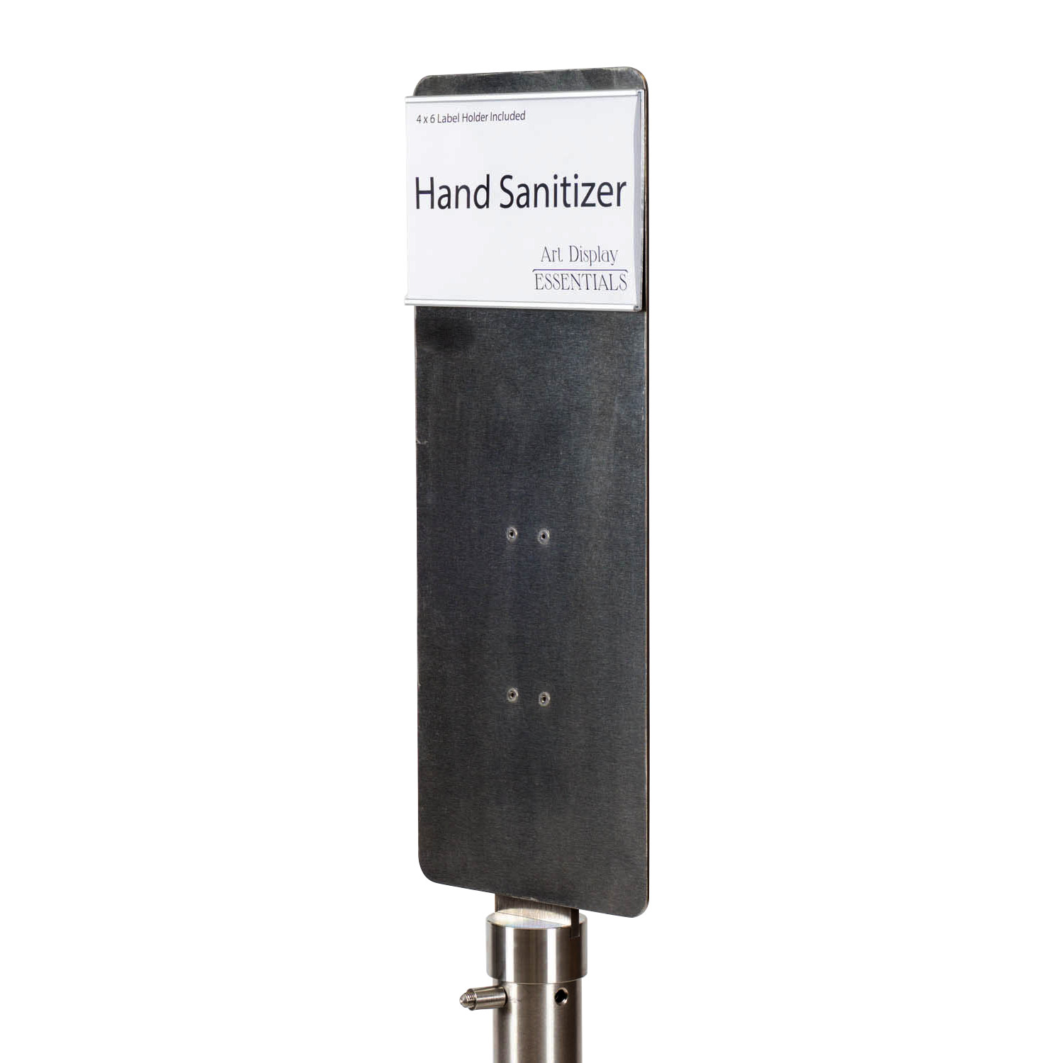 Hand Sanitizer Adapter for Q-Cord Retractable Cord Museum Barriers