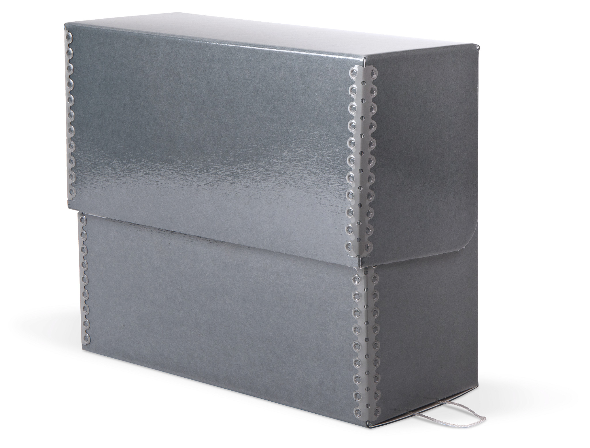 Gaylord Archival® DocuDry Blue/Grey Flip-Top Document Case with Label Holder</br></br><font color="#2f94ba">40% off while supplies last!</br>Priced as marked. No code needed.</font color>