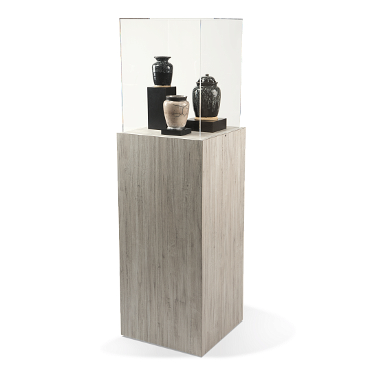 Gaylord Archival&#174; Jewell&#153; Laminate Square Pedestal Exhibit Case 