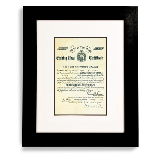 Gaylord Archival&#174; Black Registry Collection Wood Frame Kit with 1 1/8" Molding