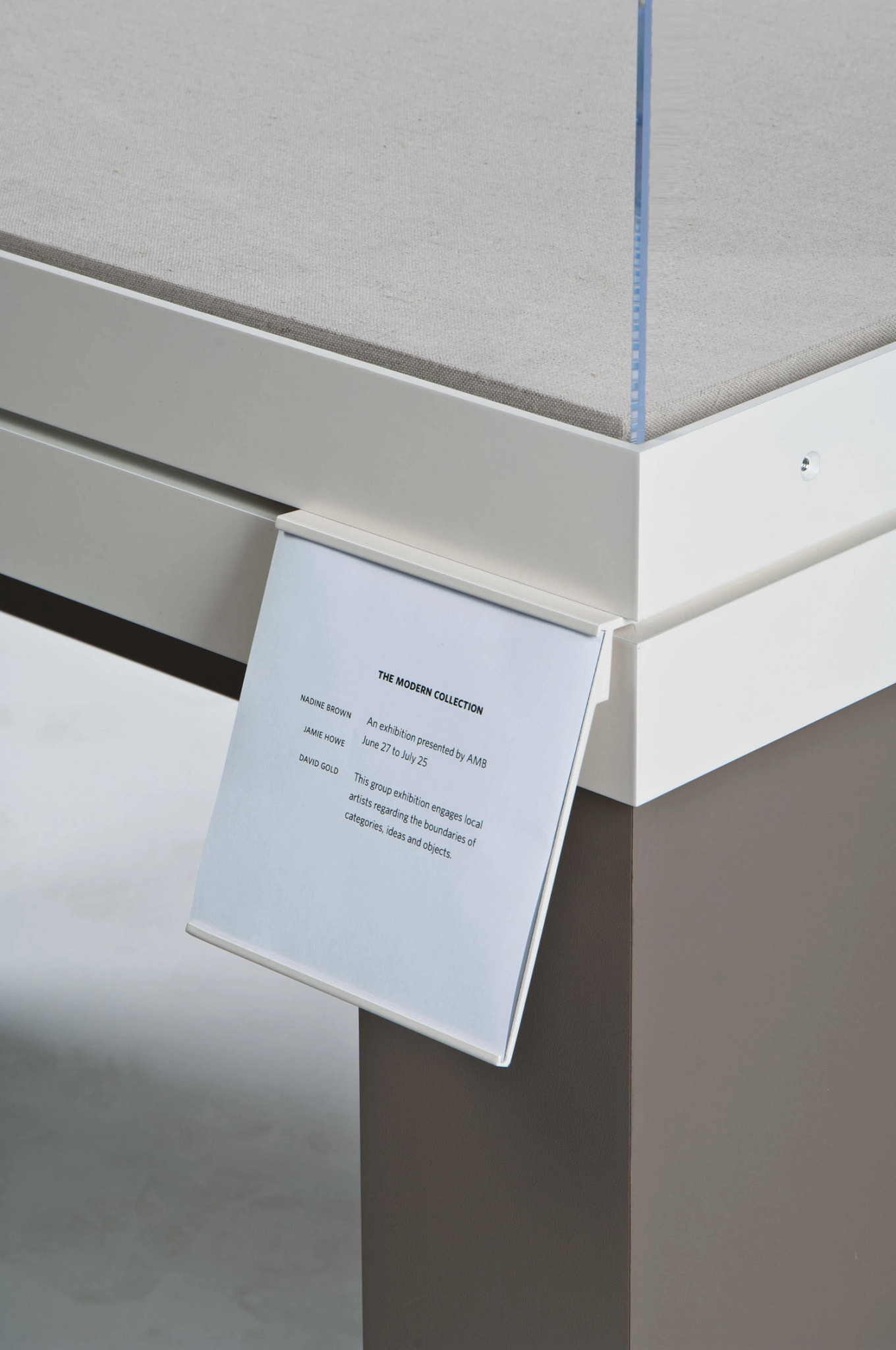 Exterior Label Holder for Gaylord Archival® Metro Museum Cases