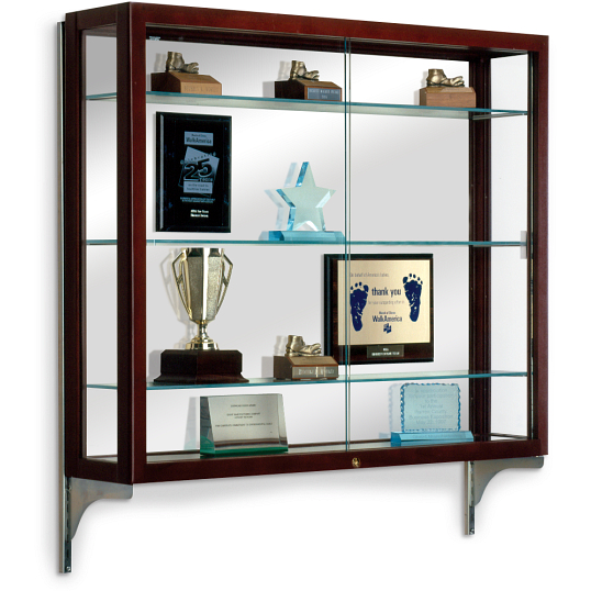 Waddell Heirloom Wall-Mount Exhibit Case with Mirrored Back