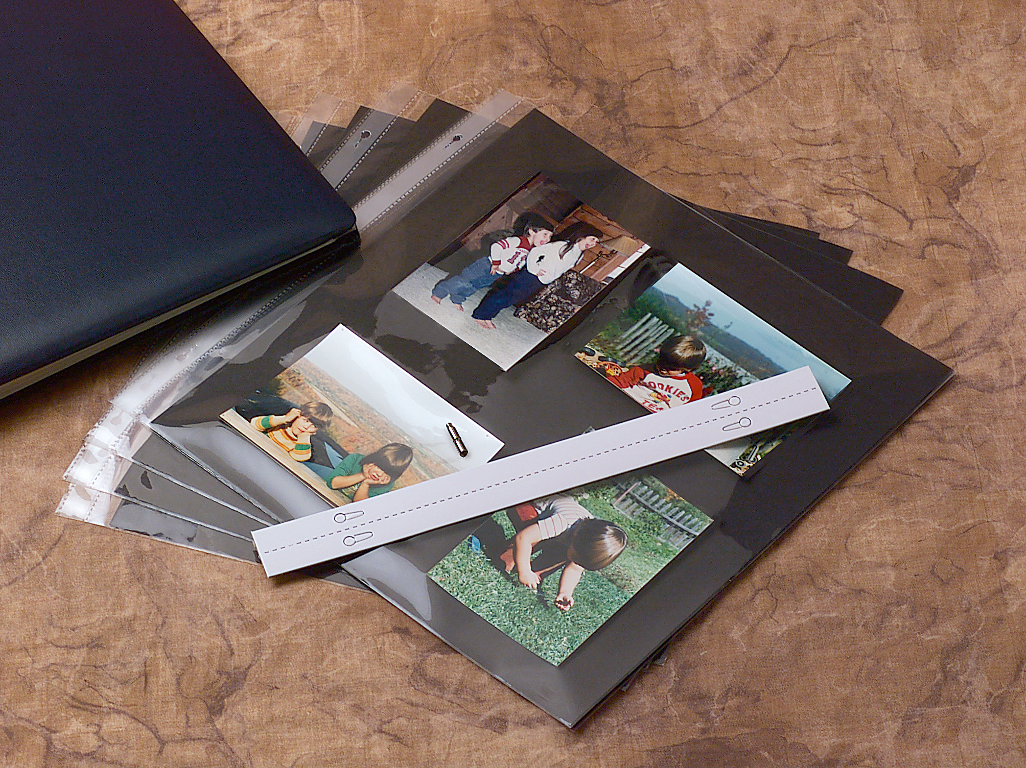 Pioneer® 12 x 12" 3-Hole Punched Mounting Pages with Protectors (5-Pack)