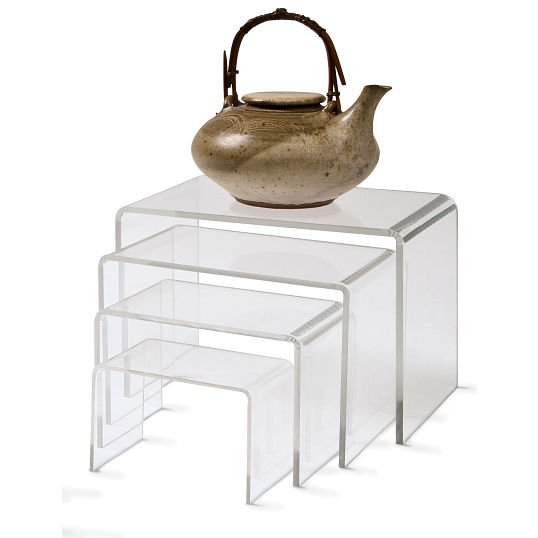 Long Acrylic Display Riser | Risers, Raised Decking & Shelves | Display ...