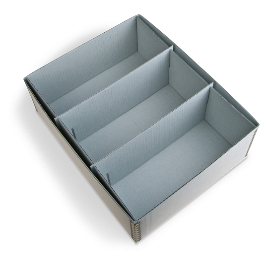 Gaylord Archival&#174; 3-Compartment Blue Artifact Tray
