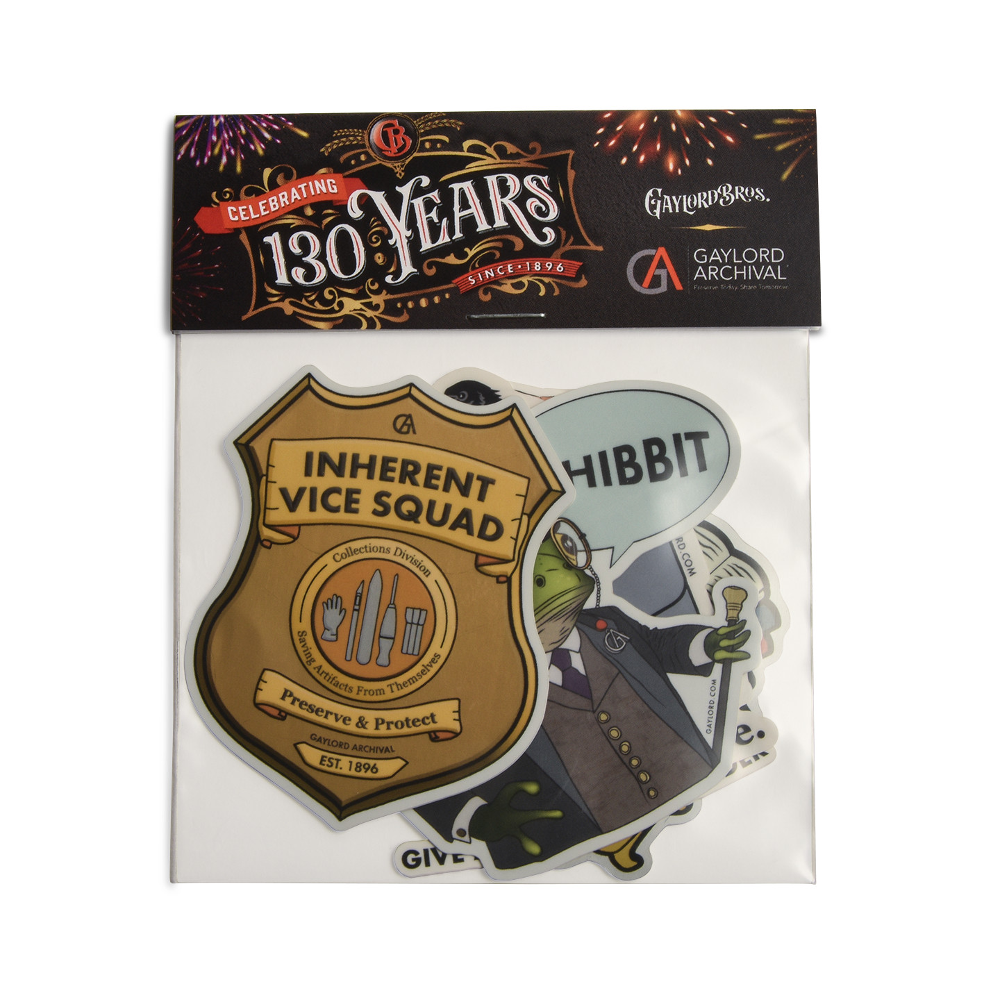 Gaylord Archival® Limited Edition 130th Anniversary Sticker Pack