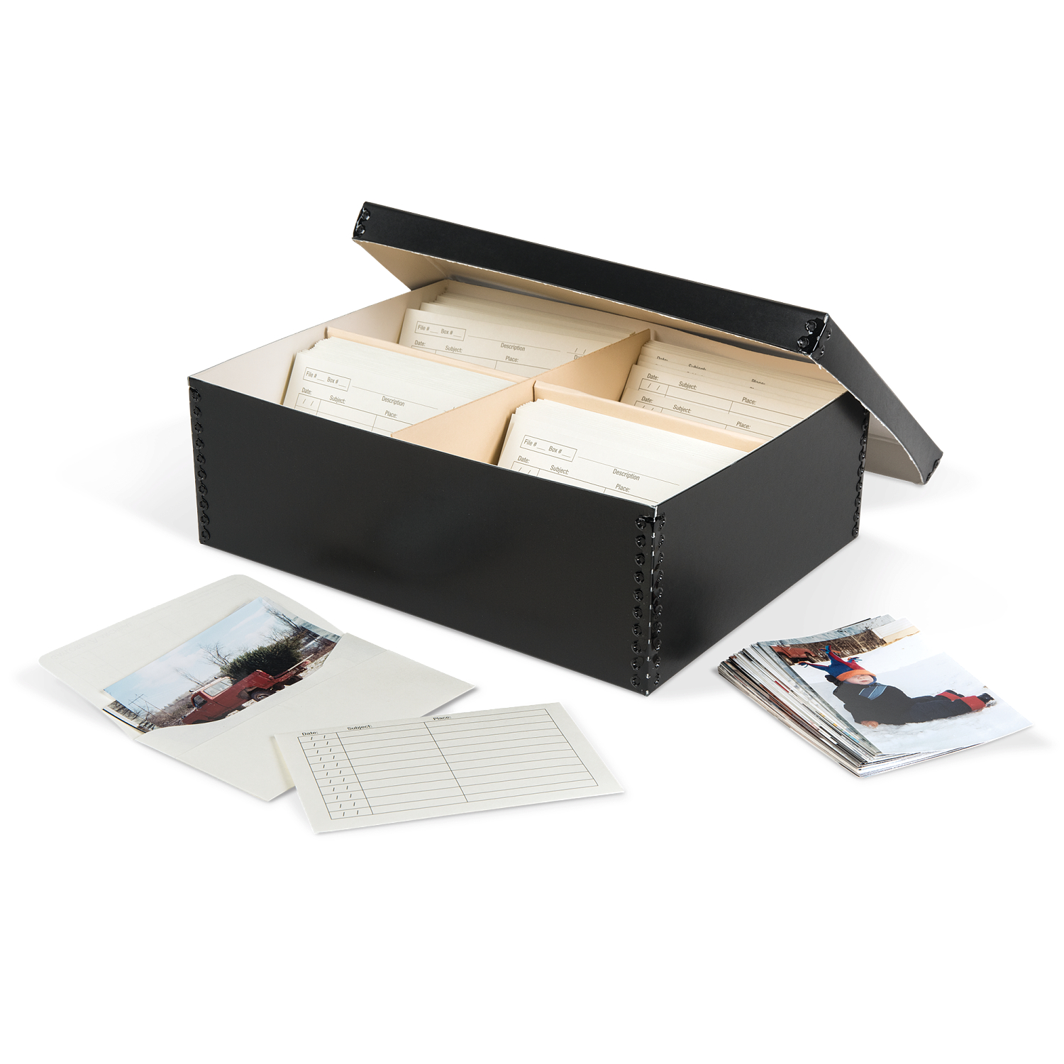 Archive boxes 15x12x10″ strong archiving boxes with hinged lid