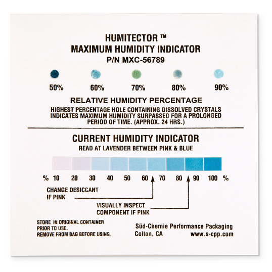 Maximum Humidity Indicator Cards (5-Pack)