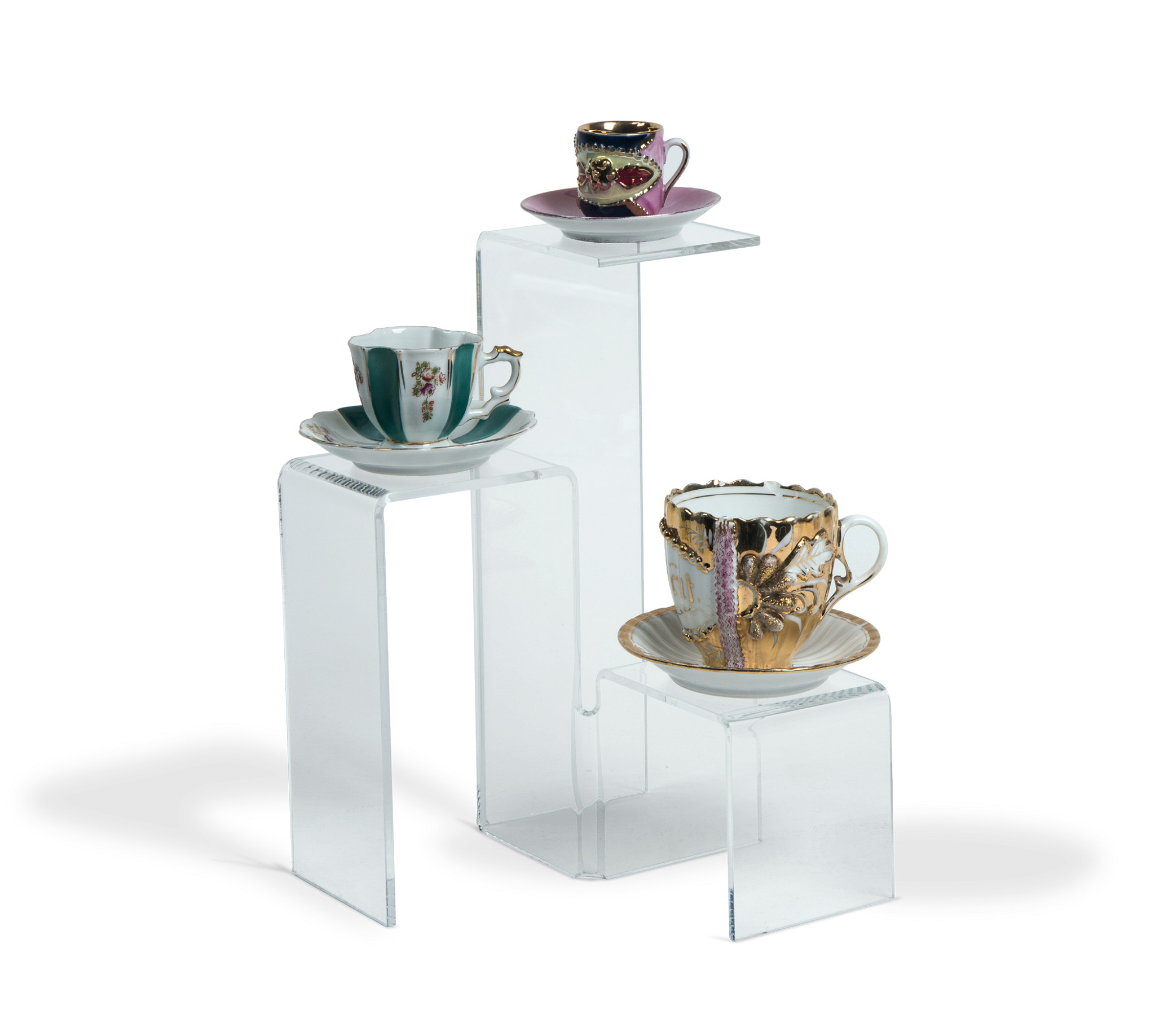 Acrylic 3-Tiered Platform Display Riser