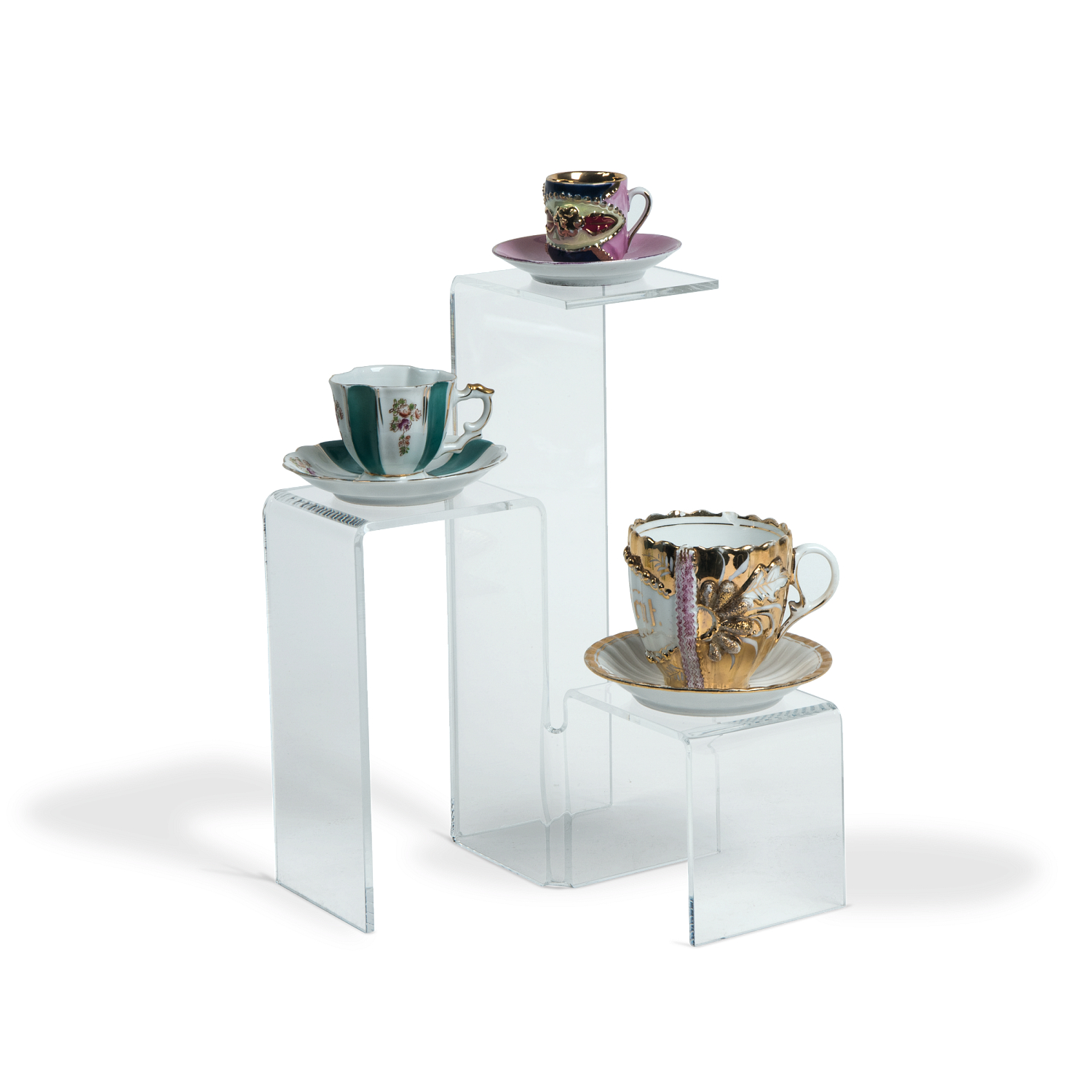 Acrylic 3-Tiered Platform Display Riser | Risers, Raised Decking ...