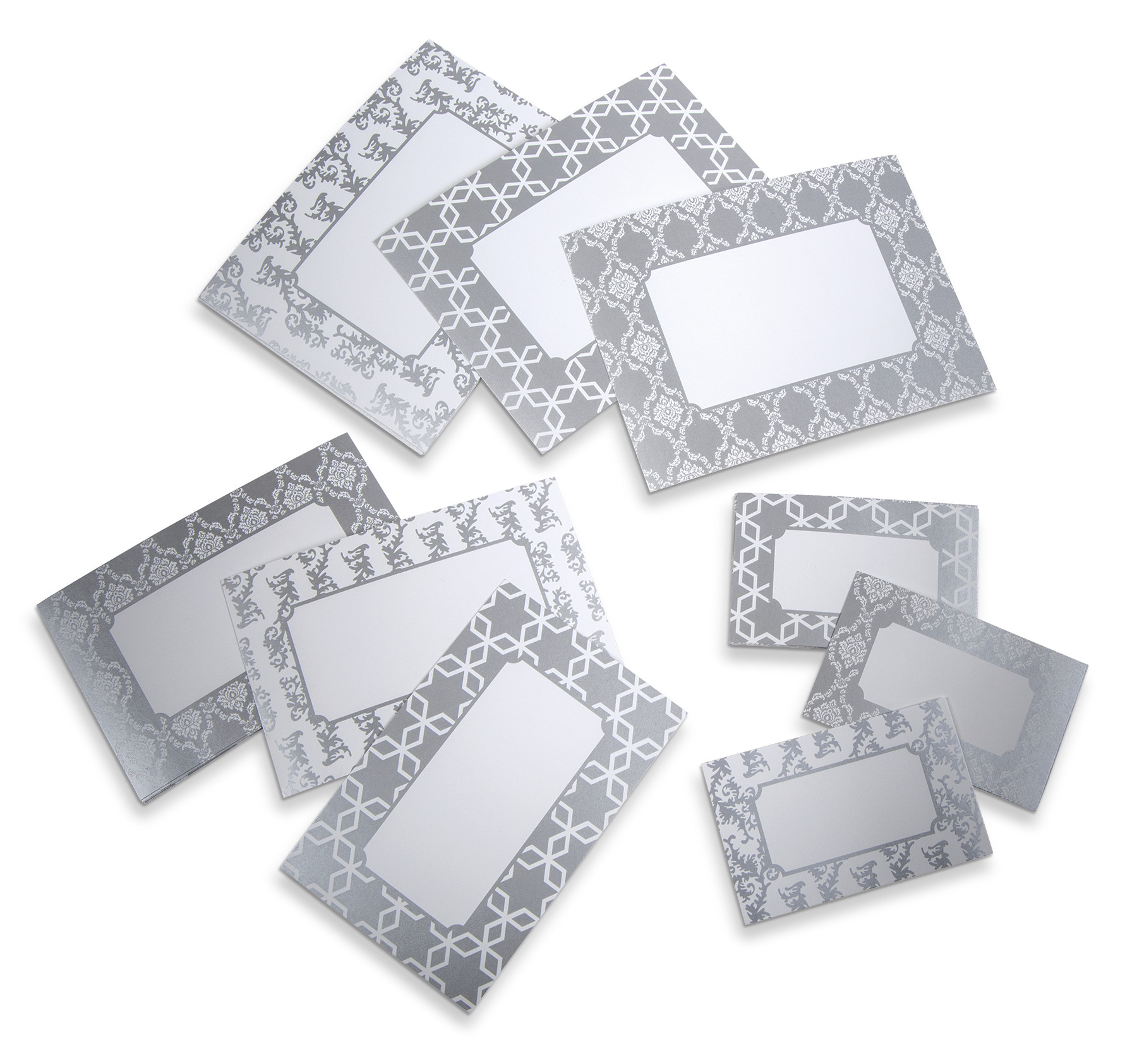 Gaylord Archival® Morgan Series Metallic Silver Label Inserts (9-Pack) 