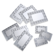 Gaylord Archival&#174; Morgan Series Metallic Silver Label Inserts (9-Pack) 