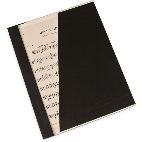 Gaylord Archival&#174; Classic&#153; 1/4" Double Cloth Spine Sew or Staple Music Binder with Clear Cover & Diagonal Pocket