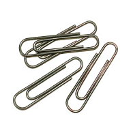Stainless Steel Paper Clips (50-Pack)