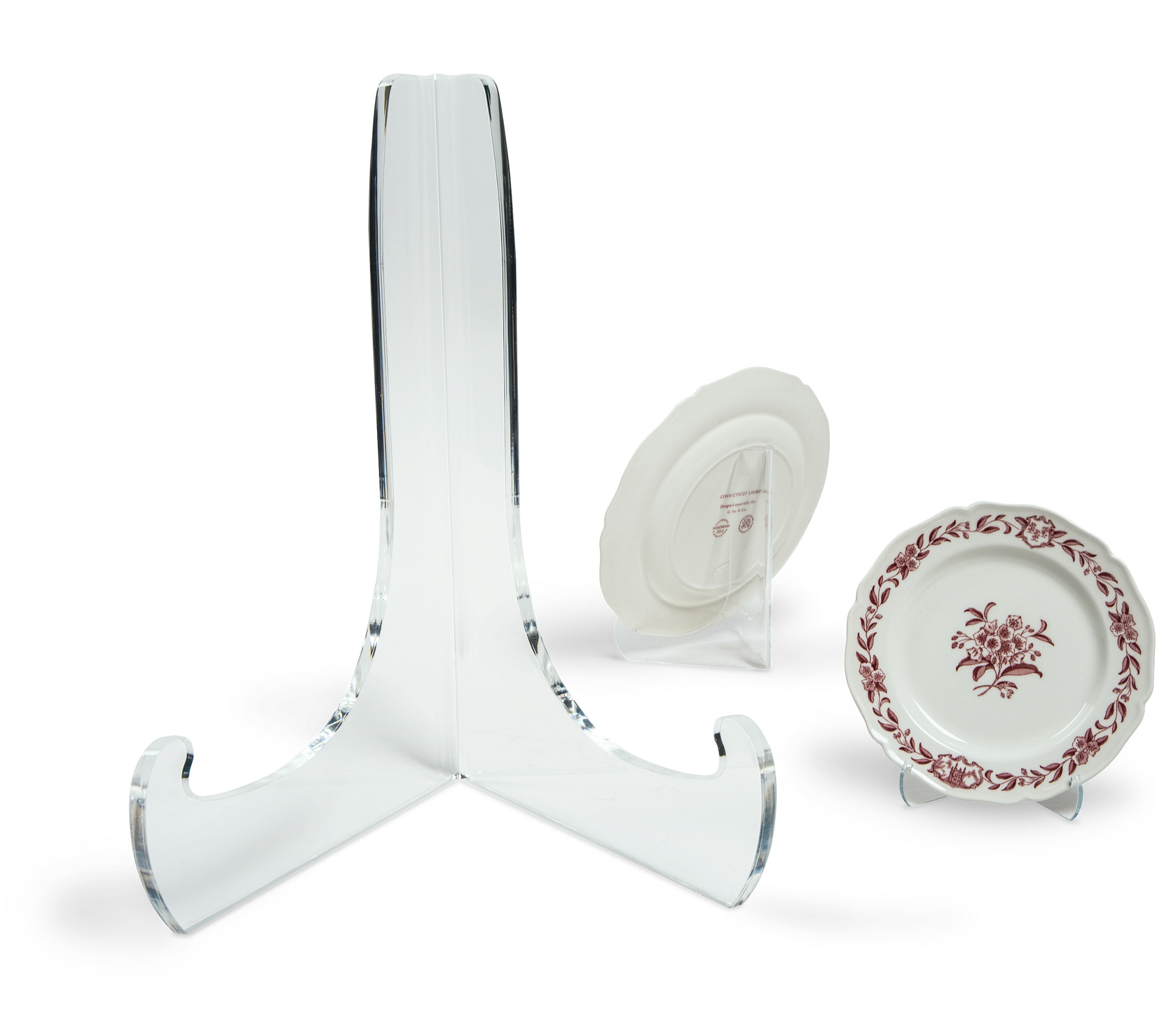 Acrylic Single Bend Plate Display Easel