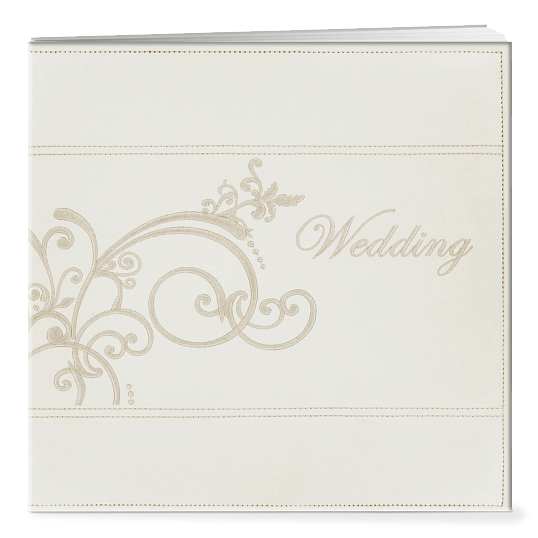 Pioneer® Embroidered Leatherette Wedding Scrapbook