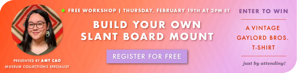 Free Workshop! Thursday, Feb 19 at 2PM ET! Build Your Own Slant Board Mount! Register for free!