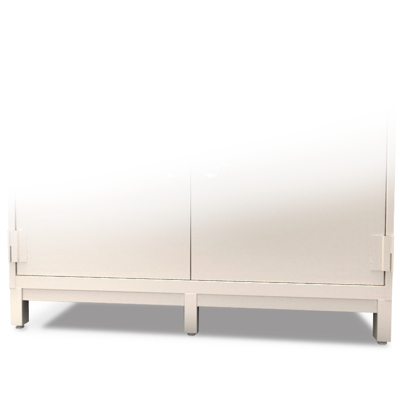 Sanitary Base for Counter-Height Single-Door Standard Museum Cabinet
