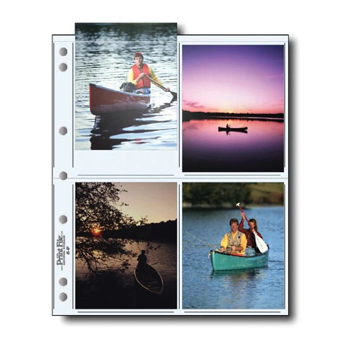 Print File® 8 mil Polypropylene Album Pages for 4 x 5" Prints (25-Pack)