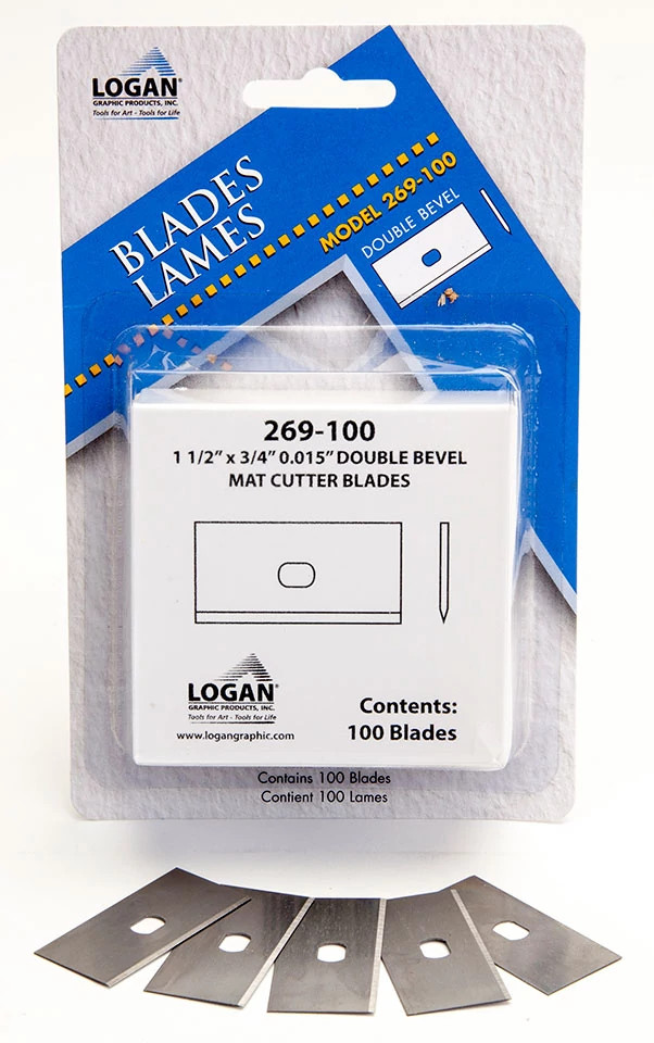Logan Replacement Blades for Framer's Edge Mat Cutter (100-Pack)